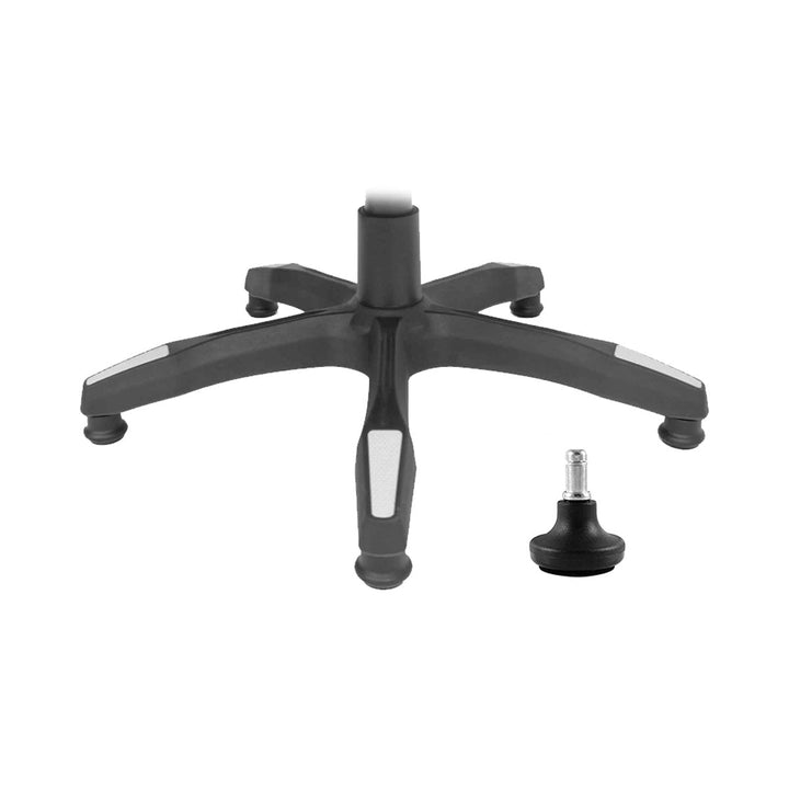 Padded Fixed Casters Replacement Kit (Set of 5) - Chair Caster Set - Zenox - Zenox