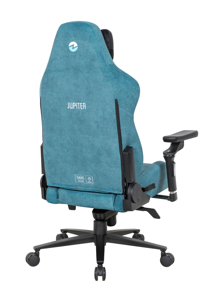 Zenox Jupiter Mk - 2 Gaming Chair (Davis Fabrics / Peacock Turquoise) - Gaming Chair - Zenox - Zenox