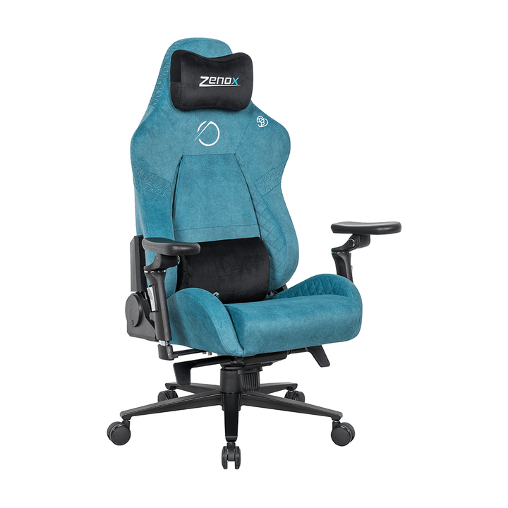 Zenox Jupiter Mk - 2 Gaming Chair (Davis Fabrics / Peacock Turquoise) - Gaming Chair - Zenox - Zenox