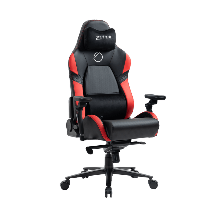 Zenox Jupiter Mk - 2 Gaming Chair (Leather/Red) (5D Armrests) (Late Aug Delivery) - Gaming Chair - Zenox - Zenox