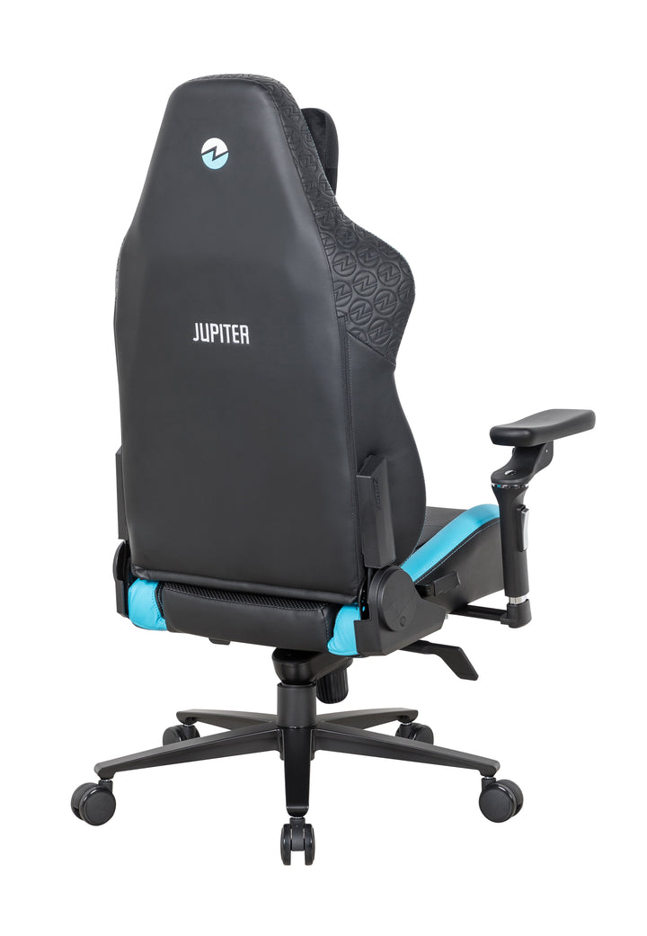 Zenox Jupiter Mk - 2 Gaming Chair (Leather/Sky Blue) (5D Armrests) - Gaming Chair - Zenox - Zenox