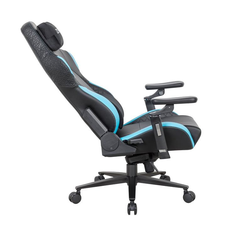Zenox Jupiter Mk - 2 Gaming Chair (Leather/Sky Blue) (5D Armrests) - Gaming Chair - Zenox - Zenox