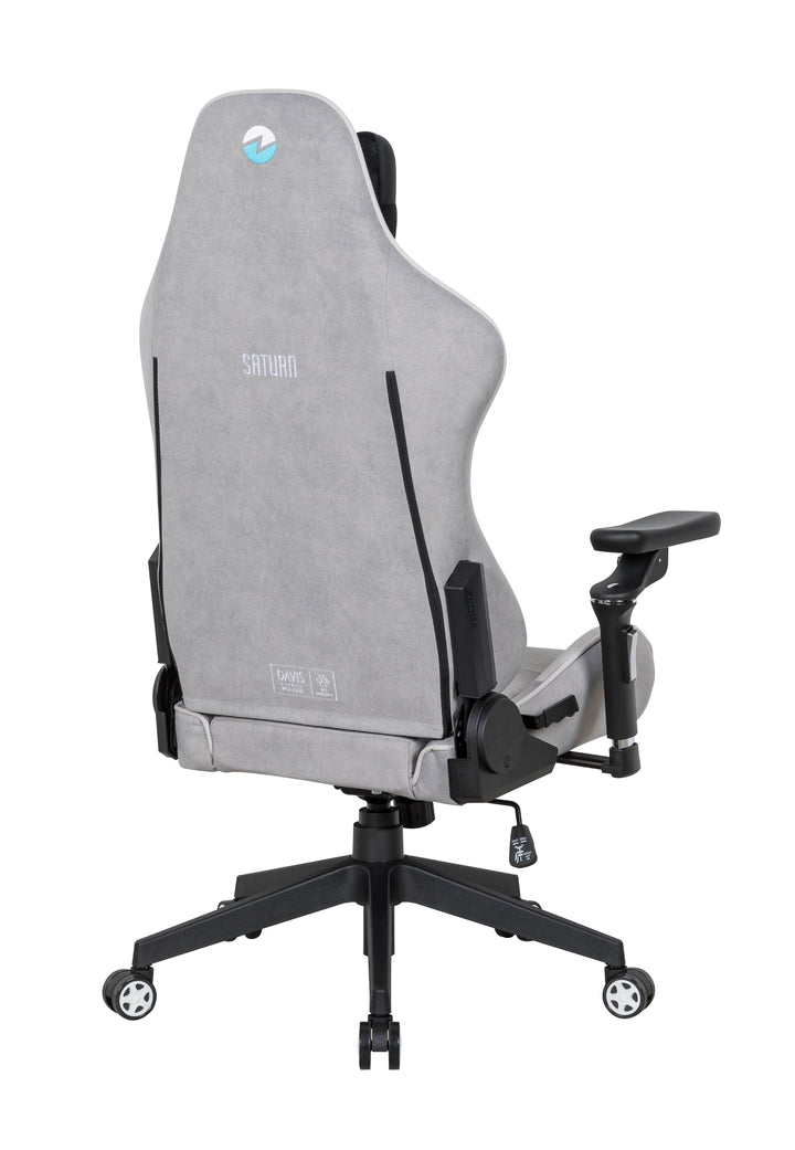 Zenox Saturn Mk - 2 Gaming Chair (Davis Fabrics/ Arctic Hare Grey) - Gaming Chair - Zenox - Zenox
