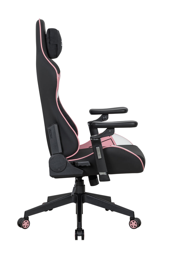 Zenox Saturn Mk - 2 Gaming Chair (Leather/Pink)(5D Armrests) - Gaming Chair - Zenox - Zenox