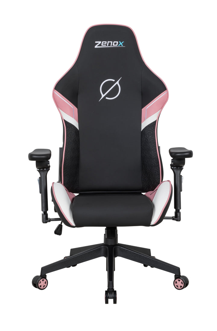 Zenox Saturn Mk - 2 Gaming Chair (Leather/Pink)(5D Armrests) - Gaming Chair - Zenox - Zenox