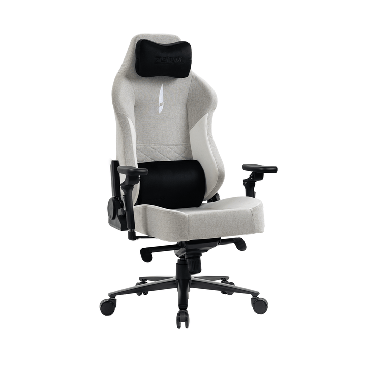 Zenox Spectre Mk - 2 Gaming Chair (Fabric/Light Grey) (5D Armrests) (Late Aug Delivery) - Gaming Chair - Zenox - Zenox