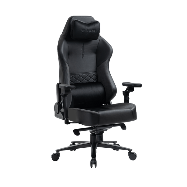 Zenox Spectre Mk - 2 Gaming Chair (Leather/Charcoal)(5D Armrests) (Late Aug Delivery) - Gaming Chair - Zenox - Zenox