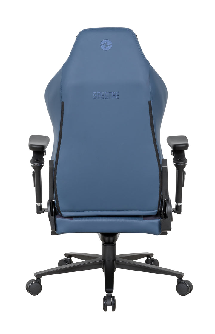 Zenox Spectre Mk - 2 Gaming Chair (Leather/Navy) (5D Armrests) - Gaming Chair - Zenox - Zenox